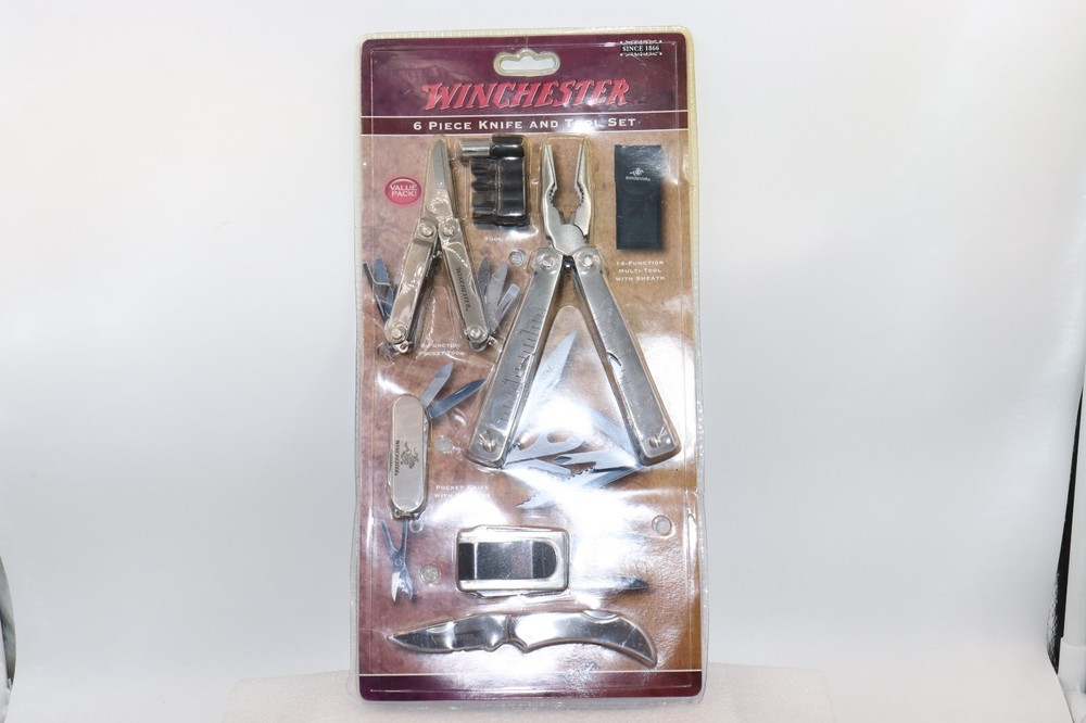 Winchester 6 Piece Knife & Tool Set Bits, Multi-Tools, Pocket Knives