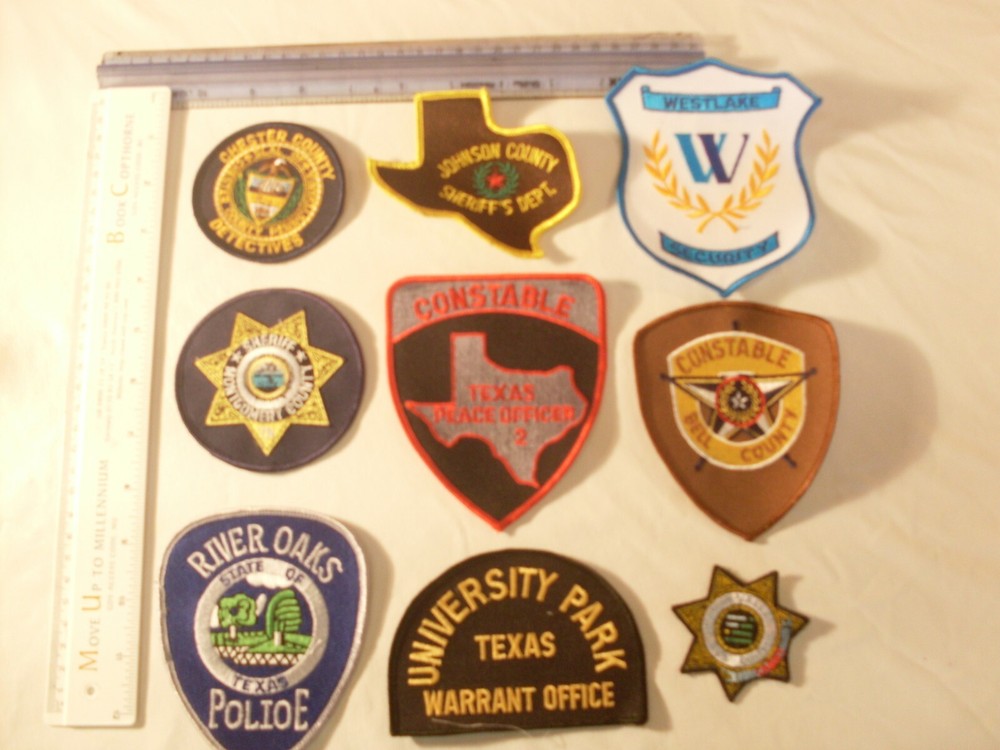 Police Sheriff Security   Emblems Patches Embroidered Patch for display only