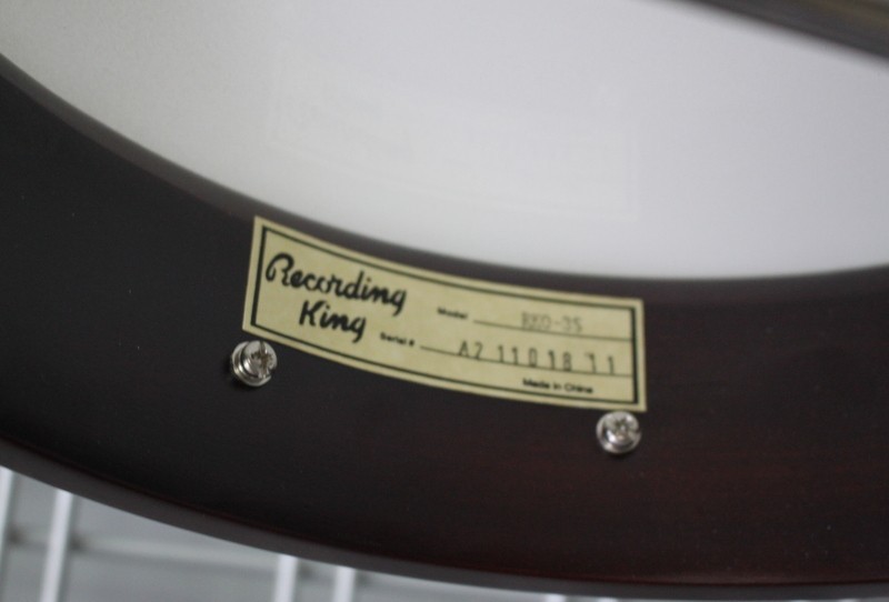 Recording King RKO-3S Open Back Banjo
