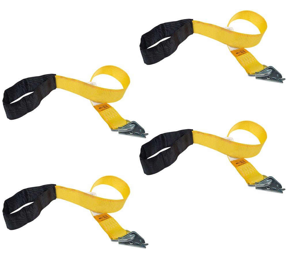 (4 Pack) 12” Single Loop Driver Assist Strap - Heavy-Duty