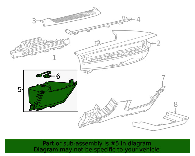 Genuine GM Compartment 85779477