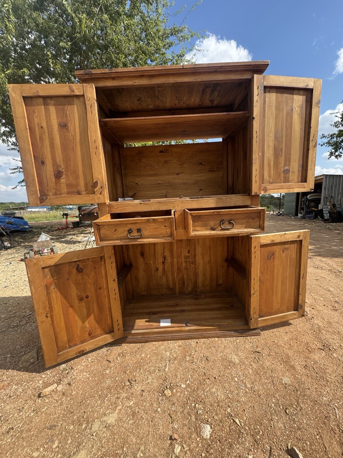 Mexican Pine Dresser With Some Damage