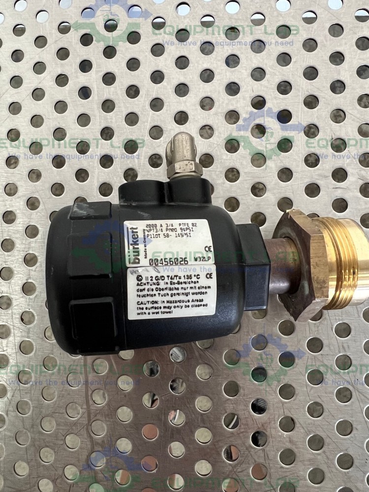 Burkert 00456026 Easy Fluid Control Valve 3/4 PTFE