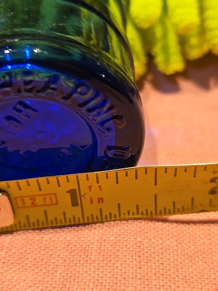 Two Cobalt Blue Heaping Dessert Spoonful Dose Cups