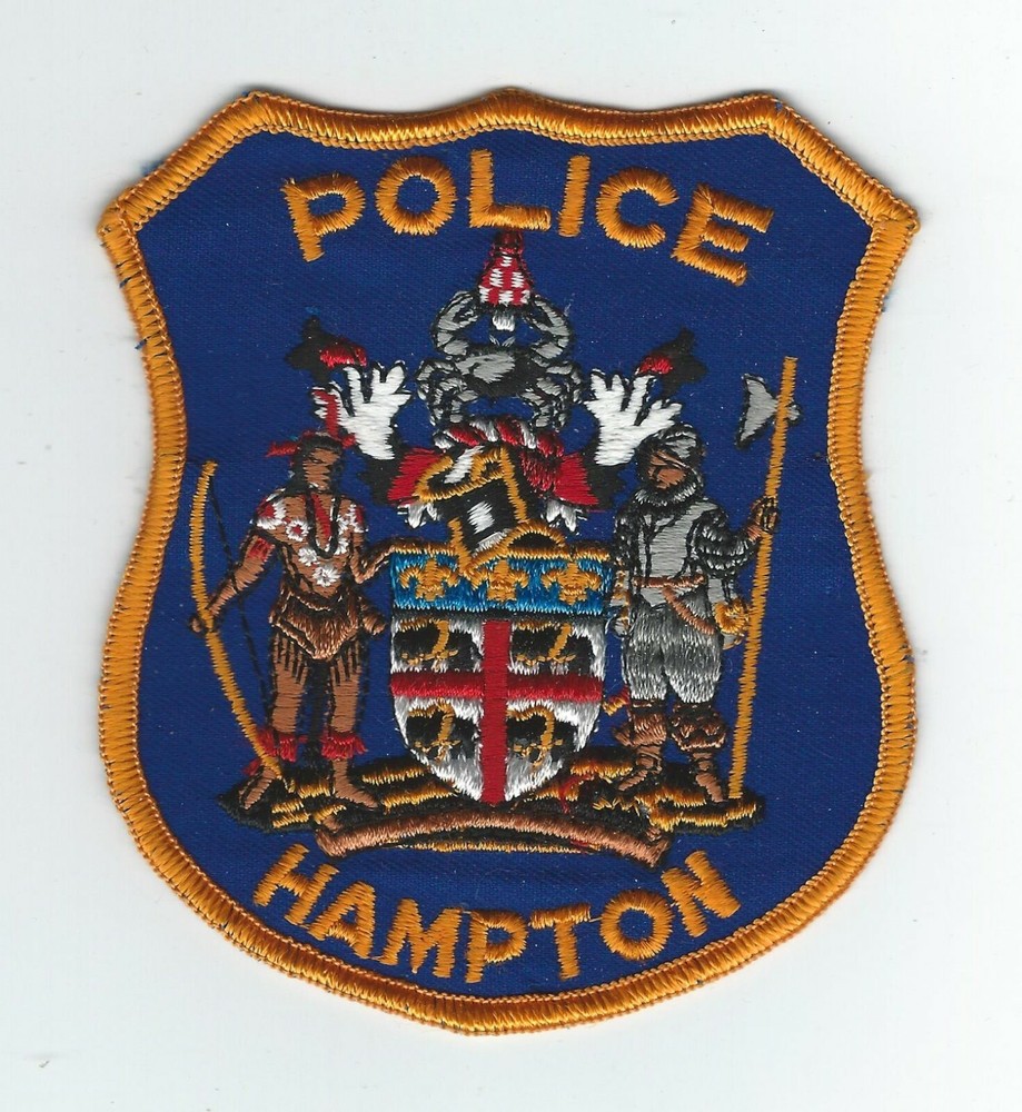 VINTAGE HAMPTON, VIRGINIA POLICE. (CHEESE CLOTH BACK) patch