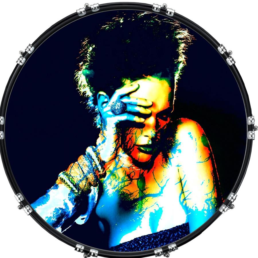 20" Custom Bass Kick Drum Front Head Graphic Graphical Psychedelic 2