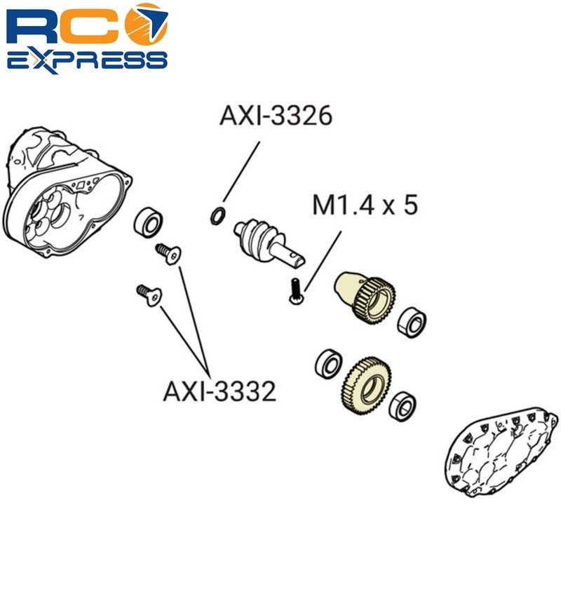 Hot Racing Axial SCX30 Steel 0.3M Transmission Gear SXTY4030T