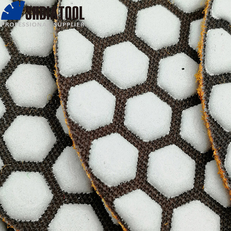 7pcs 4inch #200 B Dry Diamond Polishing Pad Sanding Disc for Stone Marble Tile