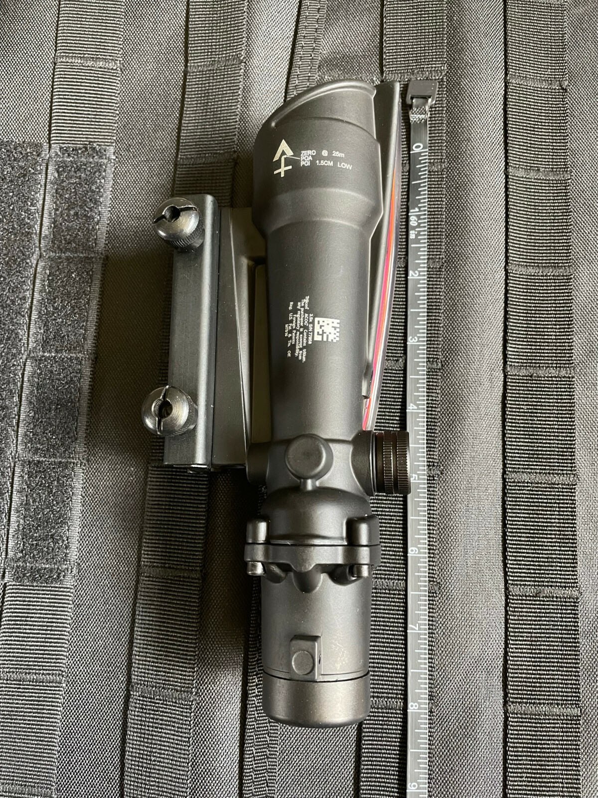 5x35 BDC Scope Fiber Optic Chevron Reticle Red Rifle Scope