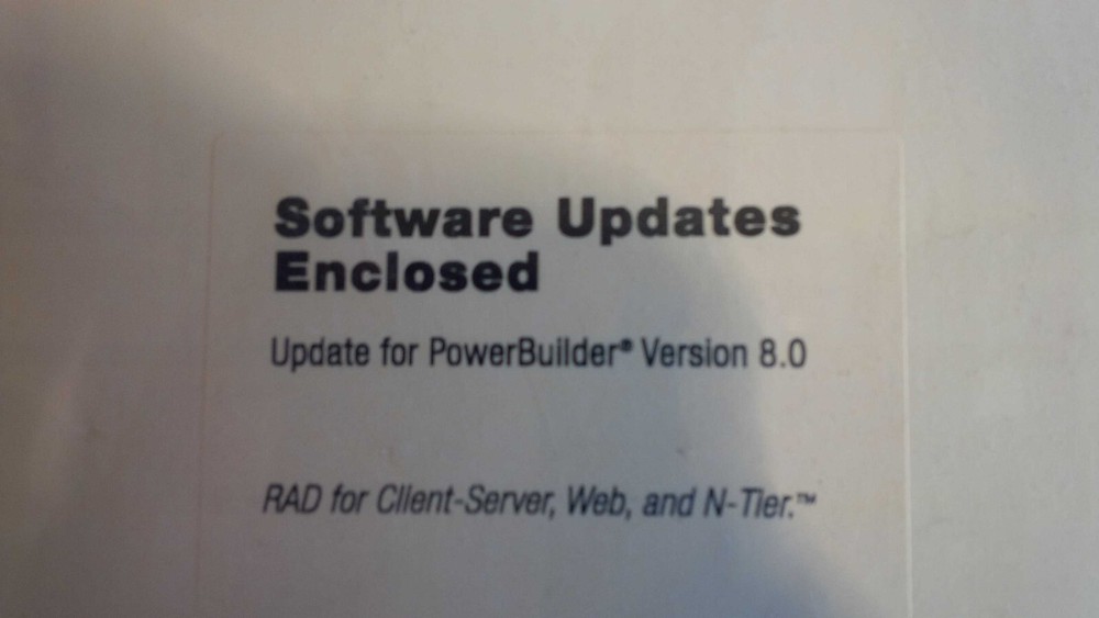 Powerbuilder Enterprise UPDATE For PowerBuilder 8.0 RAD for Client Server, WEB +