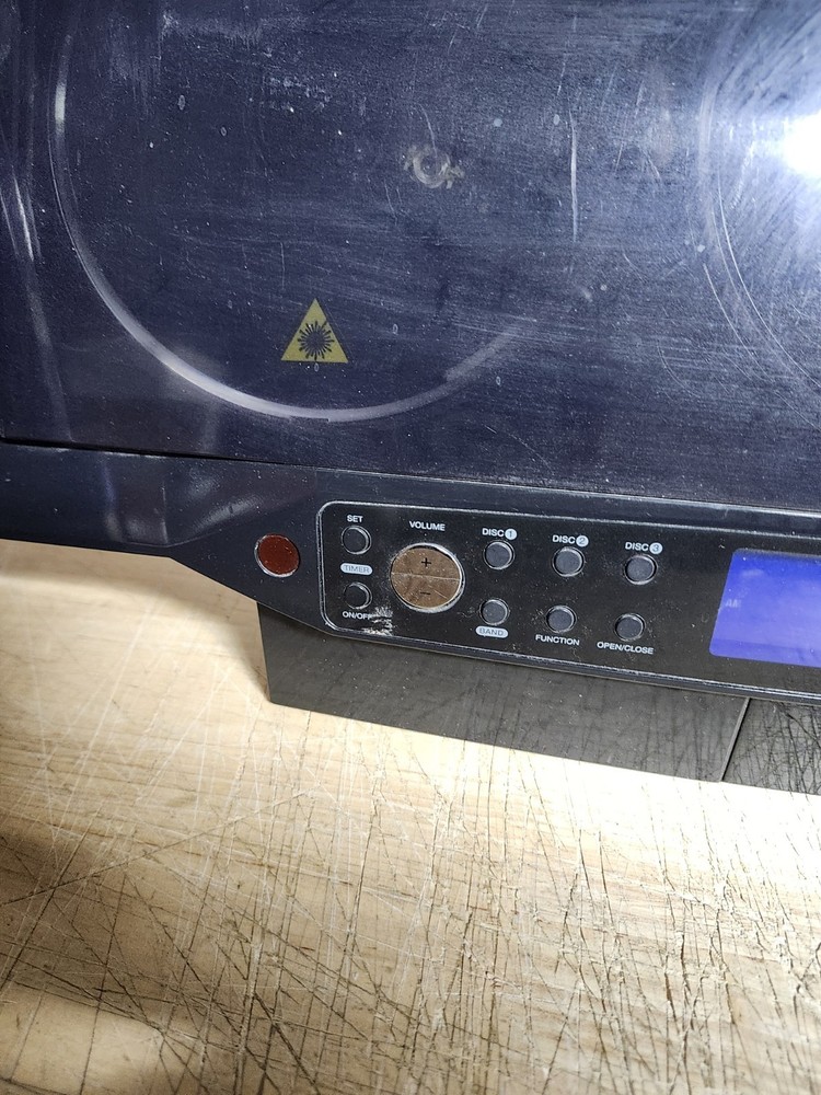 Memorex MX4143 3 CD Micro System Stereo Used Tested