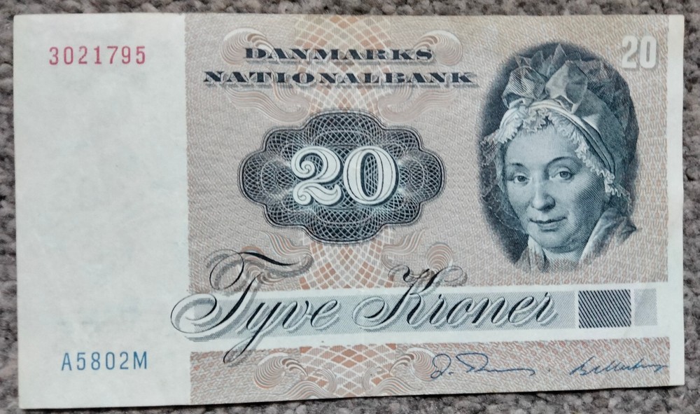 Denmark 20 Krone 1980 P49b  EF+