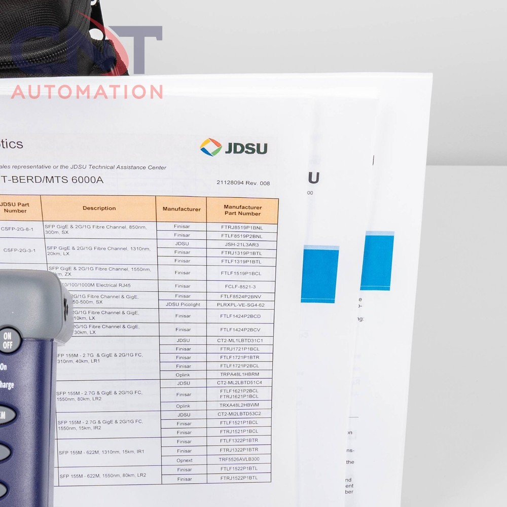 JDSU T-BERD 6000A BERT MSAM C0404 Compact Network Test Platform