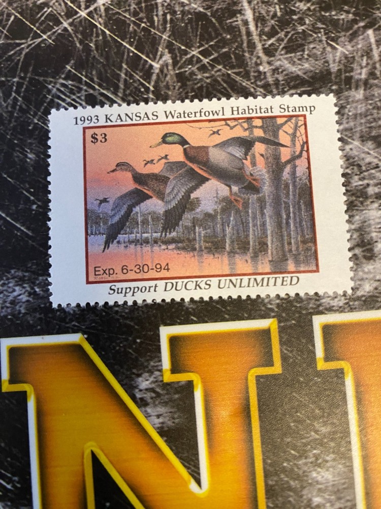 1993 Kansas State Duck Stamp,