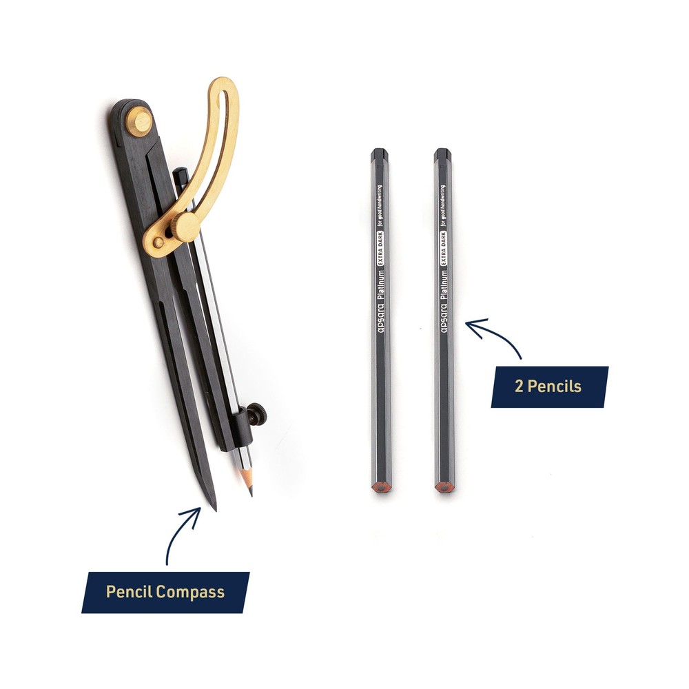 7-Piece Caliper and Compass Set | Industrial Workshop Instrument | Solid Stee...