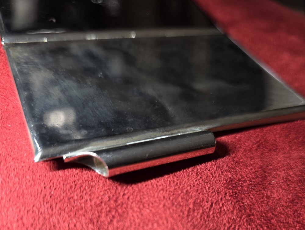 Antique Silver Case with Notepad and Pen