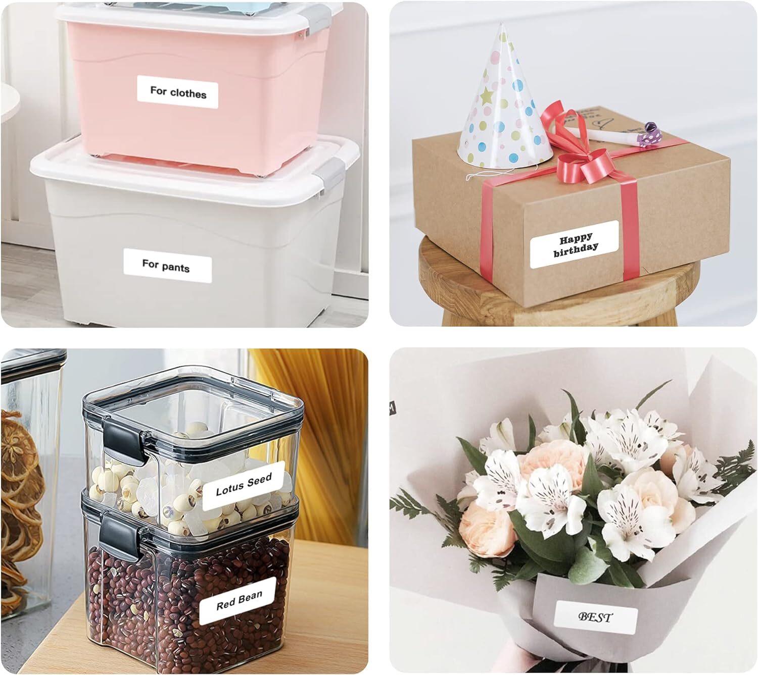 2"x1" Direct Thermal UPC Barcode FBA Labels 1300/Roll for Zebra & Rollo Printers