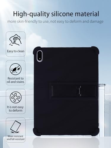 for OnePlus Pad 3 Android 15 Tablet,13.2 inch Tablets Case,Soft Silicone Black