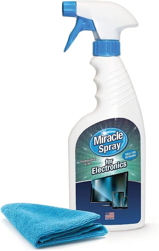 MiracleSpray for Electronics Cleaning, Safe Multisurface Cleaner for Any TV, ...