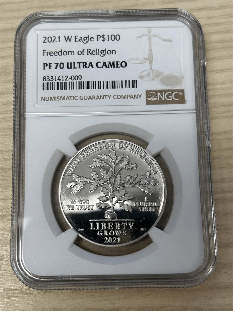 2021 $100 Proof Platinum Eagle NGC PF 70