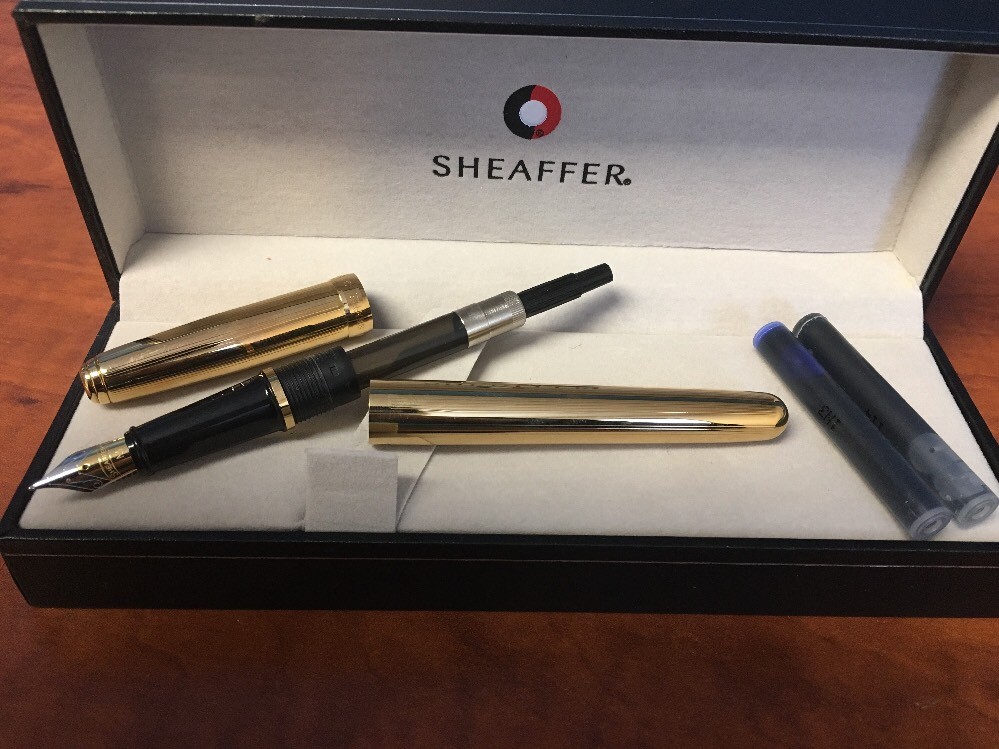 Sheaffer Prelude 22K Gold Plate “M” Nib Fountain Pen