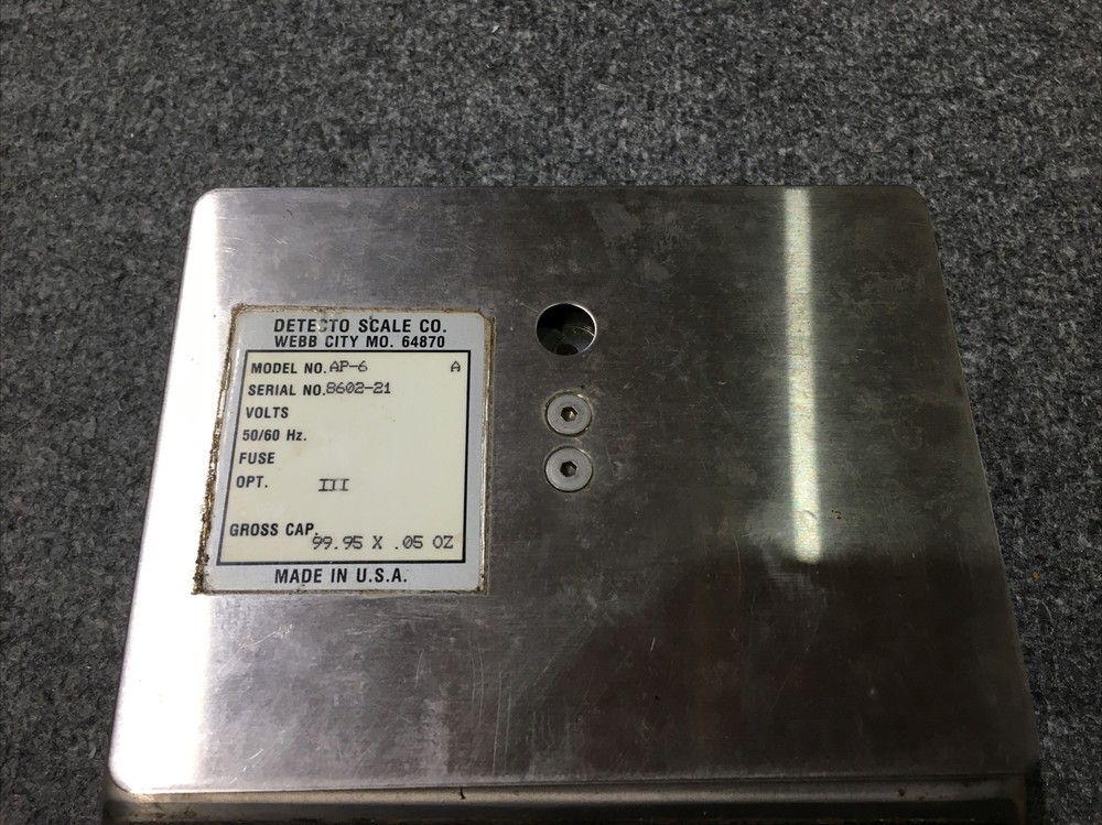 Detecto AP-6 Scale AP6 Portion Control Digital Scale