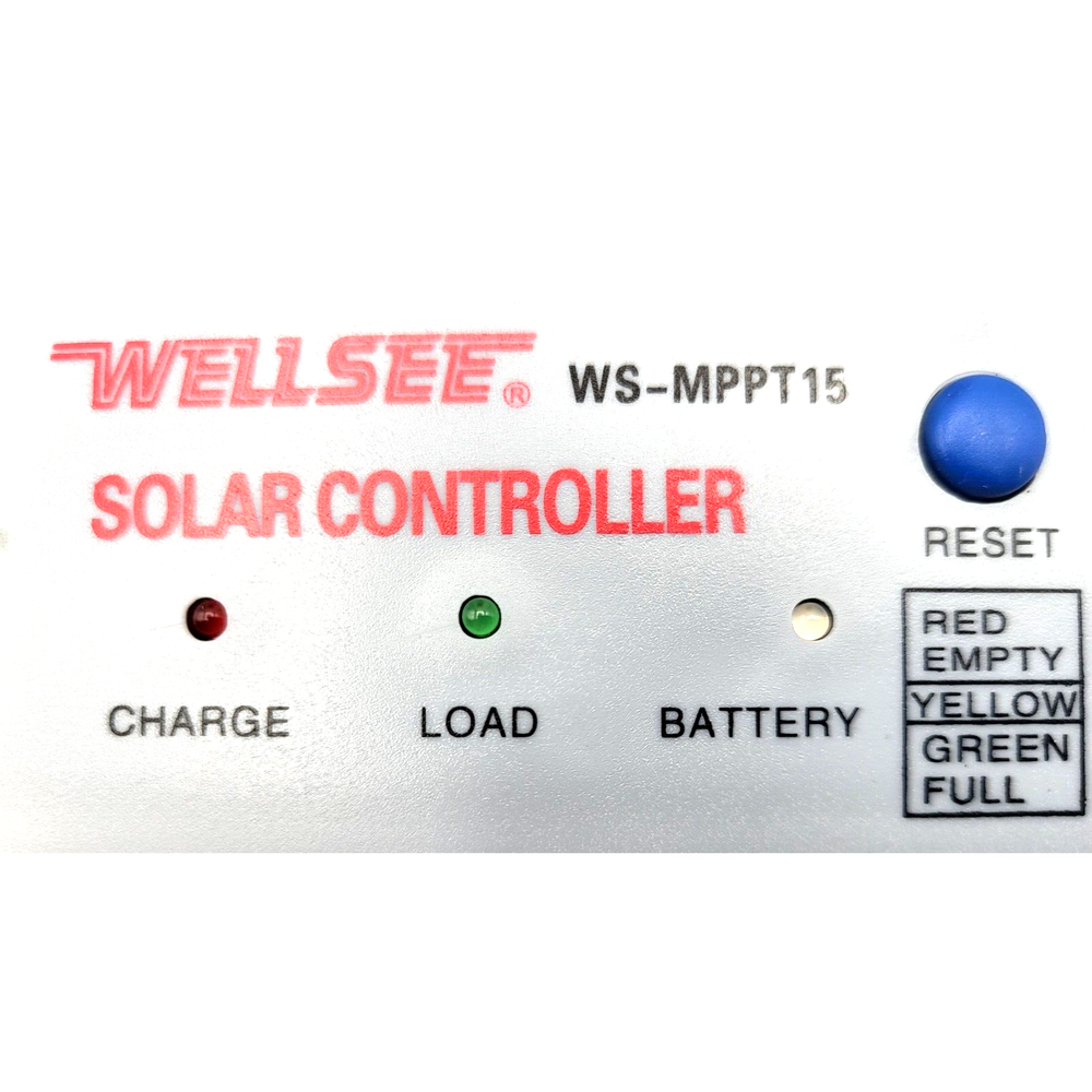 WELLSEE Solar Charge Controller 10 Amp 12V/24V Automatic Detection NOS EE