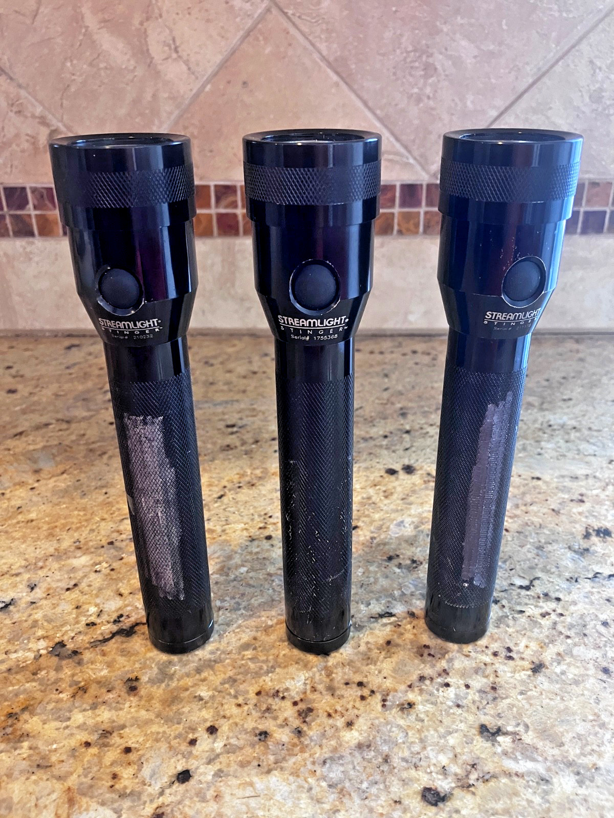 Streamlight Stinger with Streamlight LED Upgrade and new battery. $64.95 each