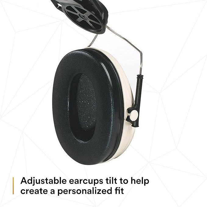 3M H6P3E/V Cap Mount Ear Muffs Construction Hard Hat Attachment Noise NRR 21 dB