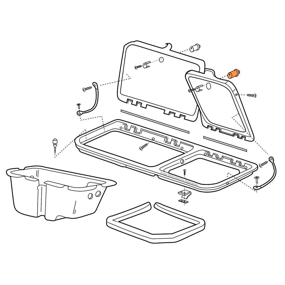 1968-1982 Corvette C3 Rear Storage Compartment Push Button Locking Latch