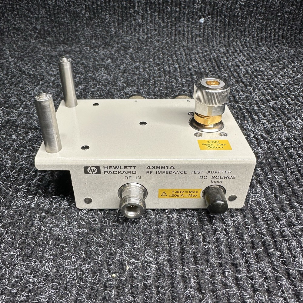 Agilent HP 43961A RF Impedance Test Kit with Case - UNTESTED, Complete Kit