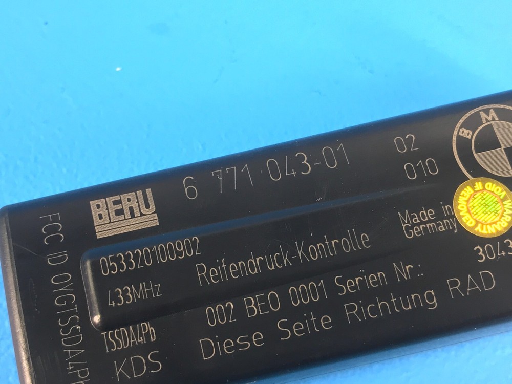 09-13 BMW E60 E61 E63 E64 E89 E90 E91 E92 RDC TIRE PRESSURE MODULE TPMS ANTENNA