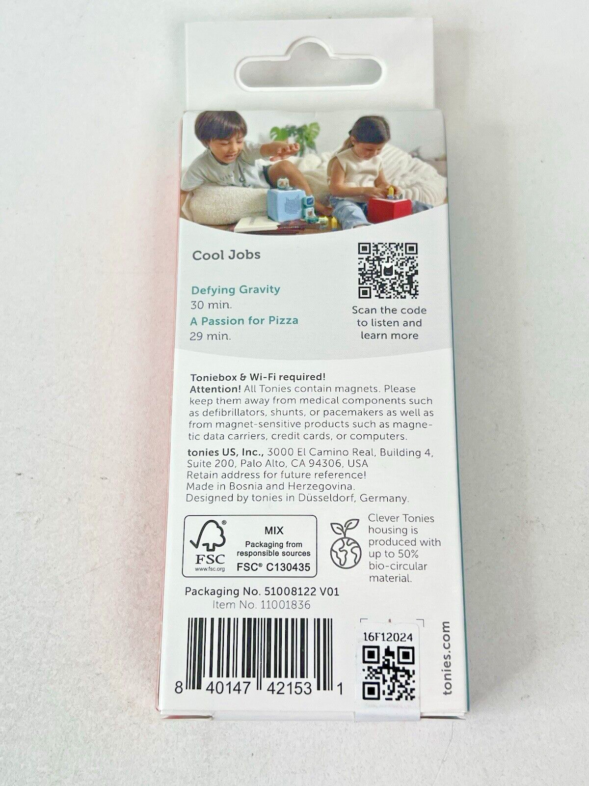 Clever Tonies Set: COOL JOBS Audio Characters Set Rocket Scientist, Pizza Maker