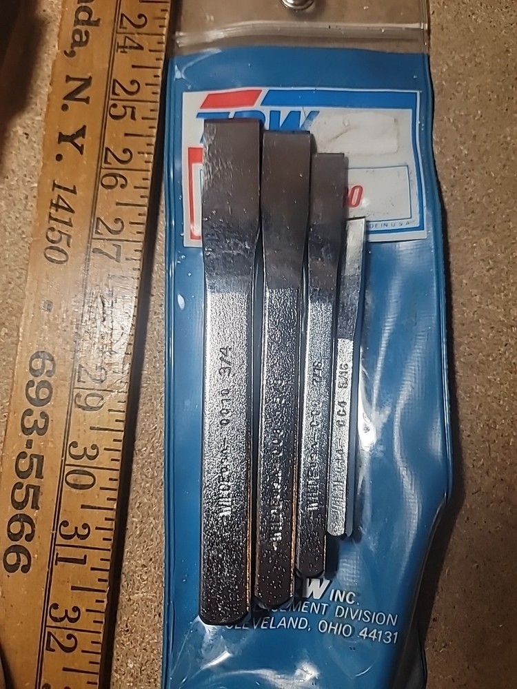 Wilde 4pc Cold Chisel Set 3/4 5/8 7/16 5/16