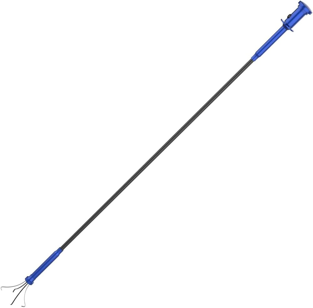 Compact C-Shaped Grabber Tool with LED Lights for Effortless Object Retrieval