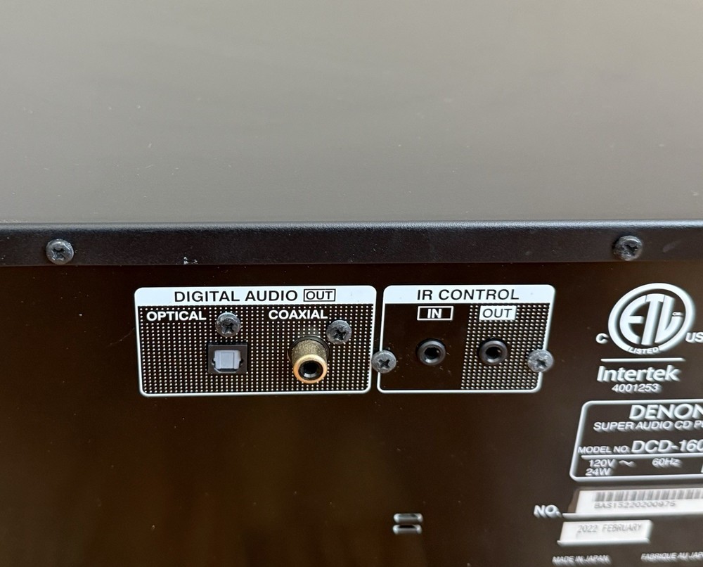 DENON DCD-1600NE Super Audio CD SACD Player Advanced AL32 Processing Plus Tested