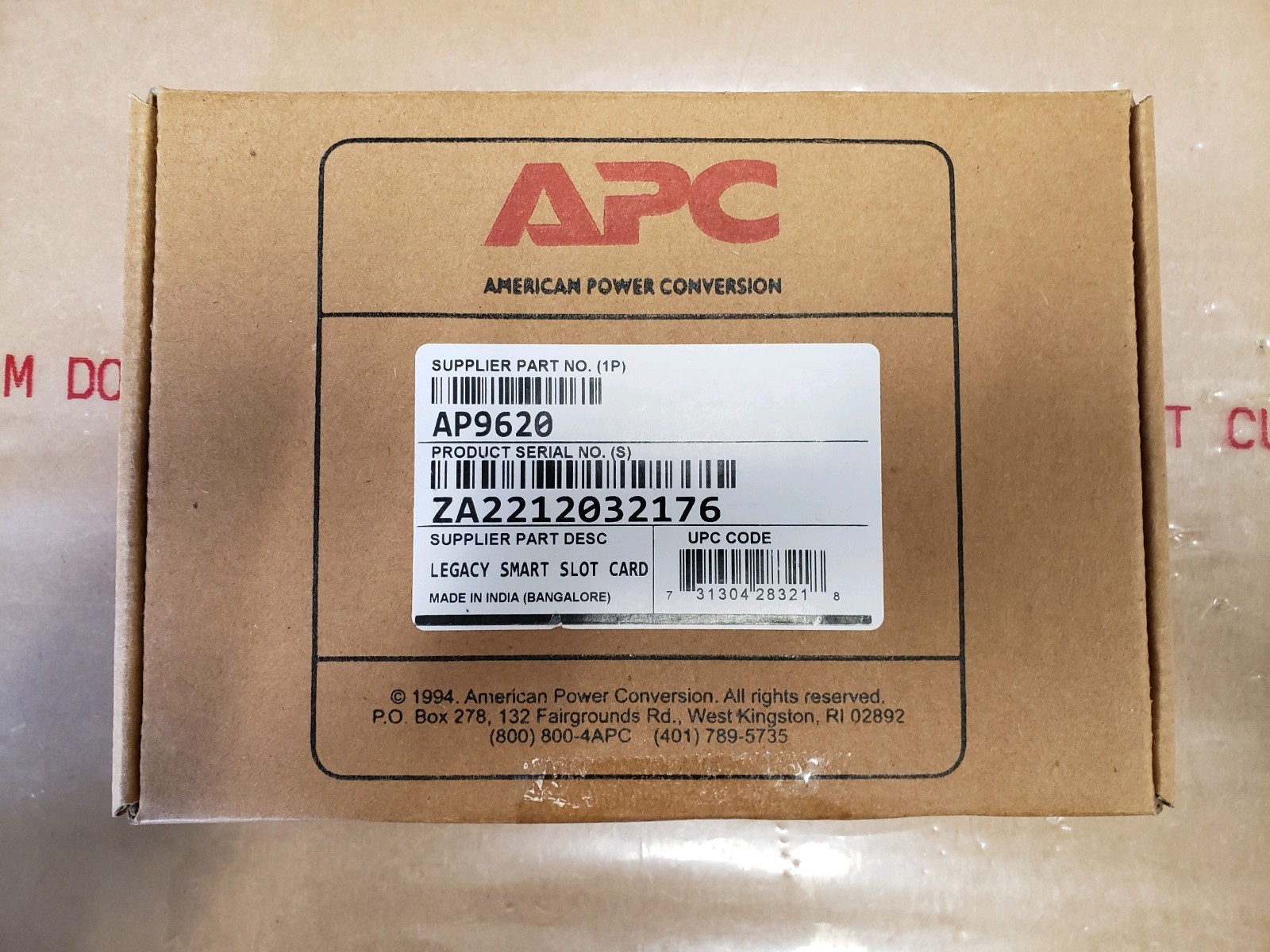 GENUINE APC UPS LINK Communications SmartSlot Card  # AP9620