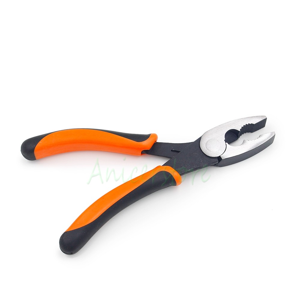 6.5" Serrated Jaws Combination Pliers Wire Cable Side Cutting Repair Making Tool