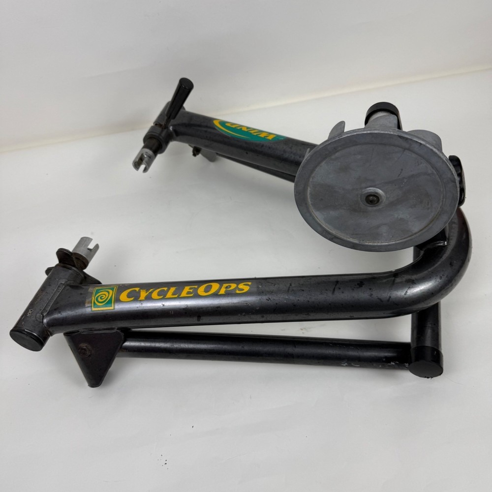 CycleOps Wind-Based Indoor Bicycle Trainer Folding Legs Front Wheel Stand