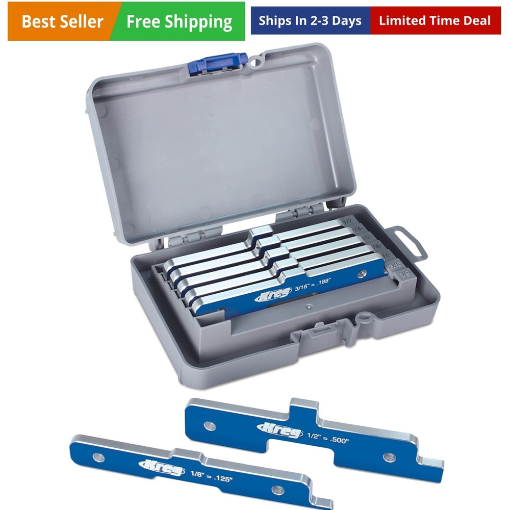 Precision Router Table Set Up Bars, Set of 7