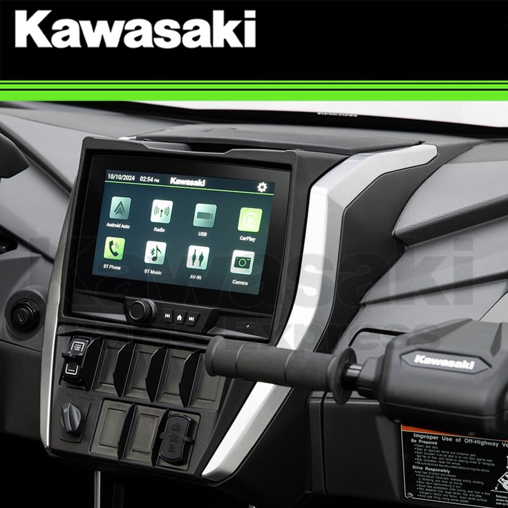 NEW 2026 GENUINE OEM KAWASAKI TERYX4 TERYX5 H2 FULL AUDIO SYSTEM 99994-2118