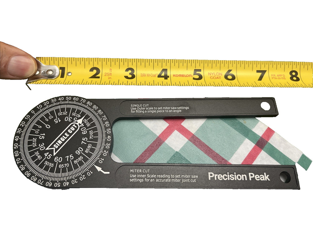 Precision Peak Mitre Cut Saw Protractor Gauge Tool
