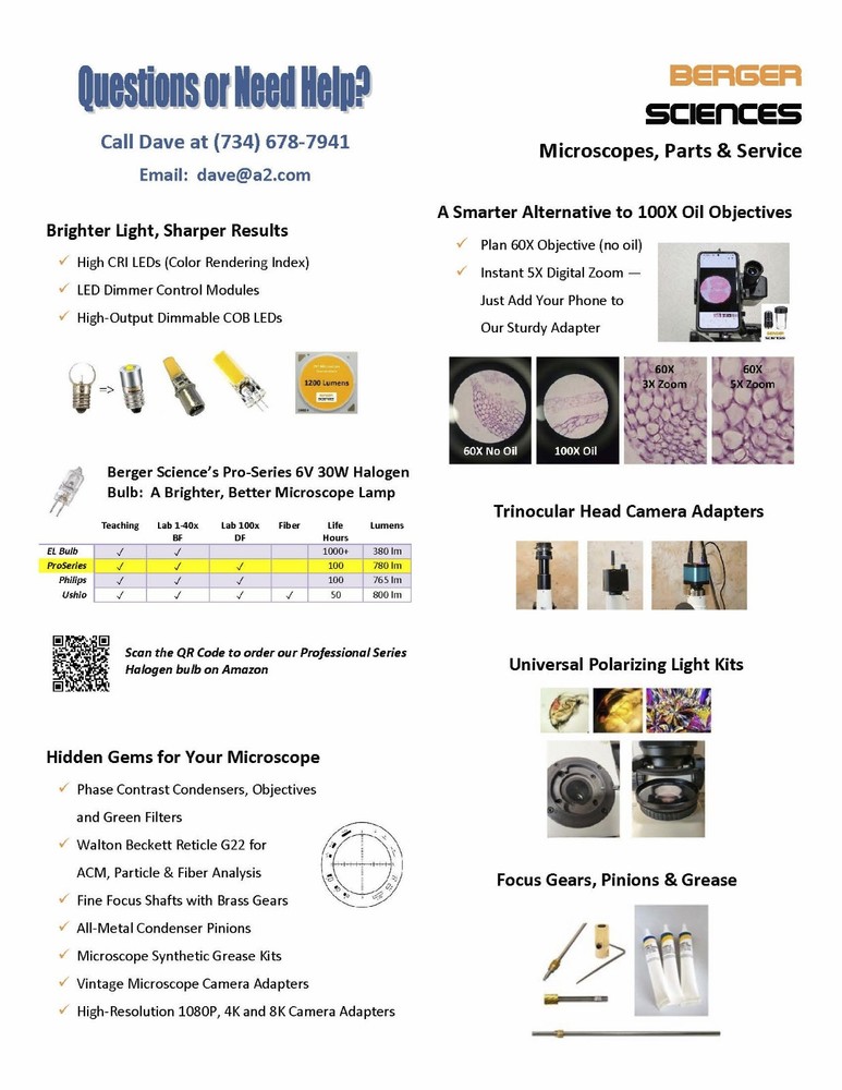 Cleaned & Lubed Biomed Phase Contrast Darkfield Microscope
