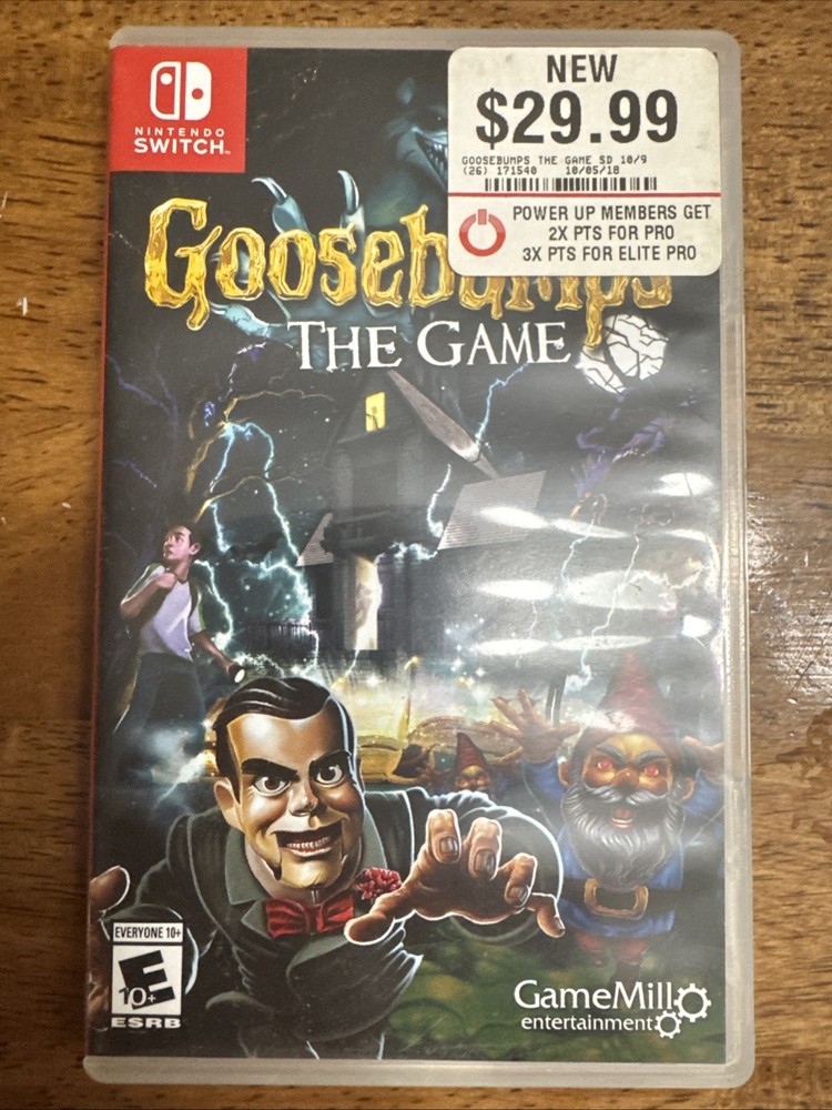 CASE ONLY NO GAME: Goosebumps (Nintendo Switch) PLEASE READ!!