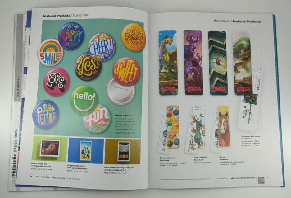 USPS Philatelic Summer 2024 Dungeons & Dragons USA Stamps Stamp Collector