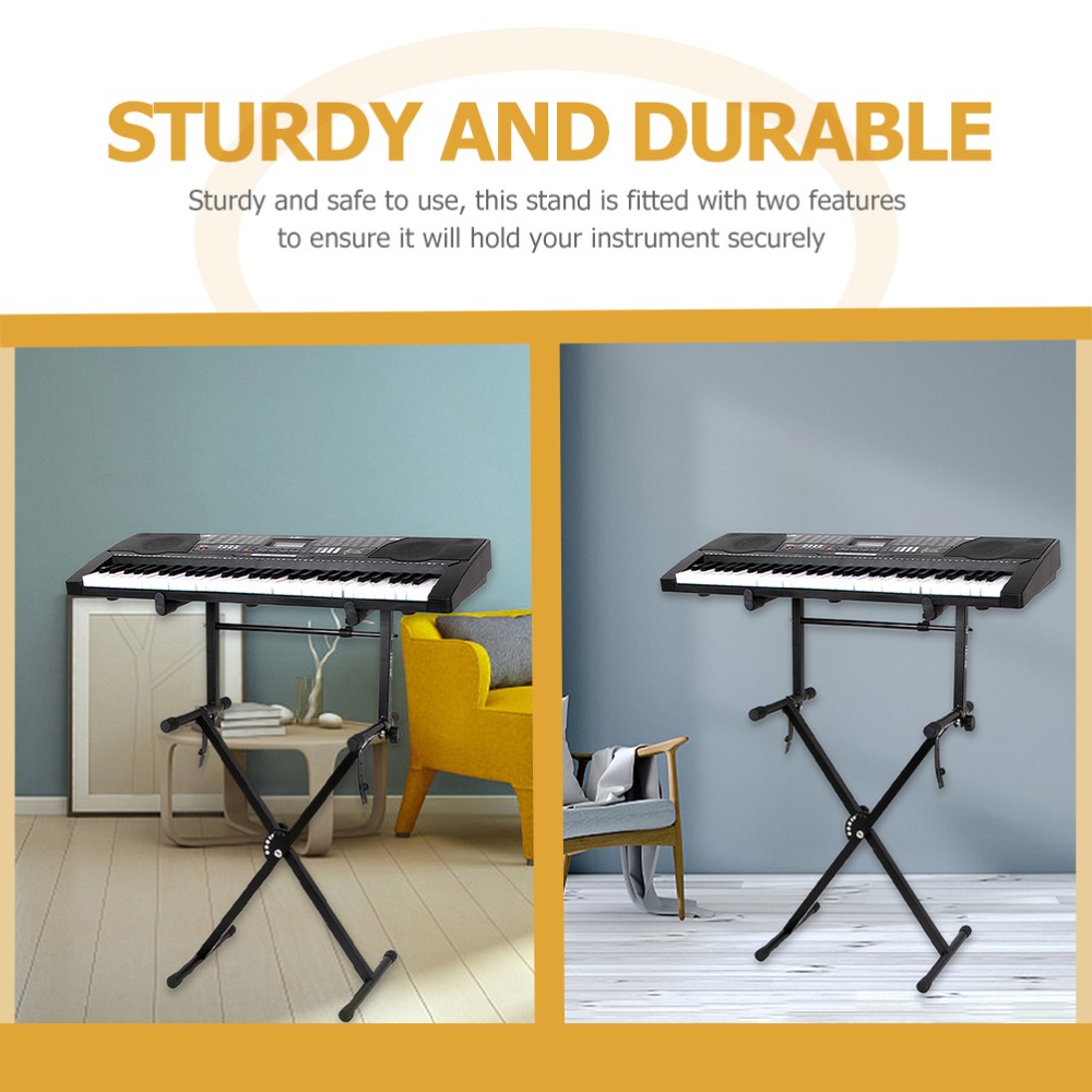 2 Sets Electronic Organ Keyboard Universal Elevation Brackets Keyboard Holder