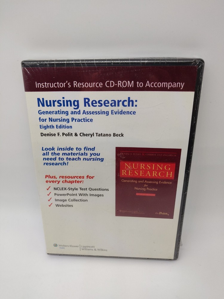 Instructor's Resource CD-ROM  Nursing Research Polit & Beck Eighth Edition