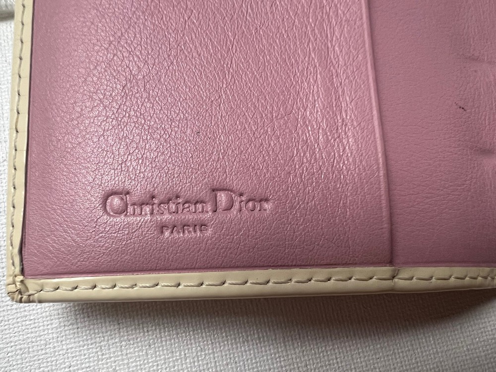 Dior Monogram Trotter Small Ring Agenda Cover Notebook Diary notes pink vintage