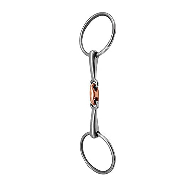 Loose Ring Snaffle Copper Link Happy Mouth Bit for Horses