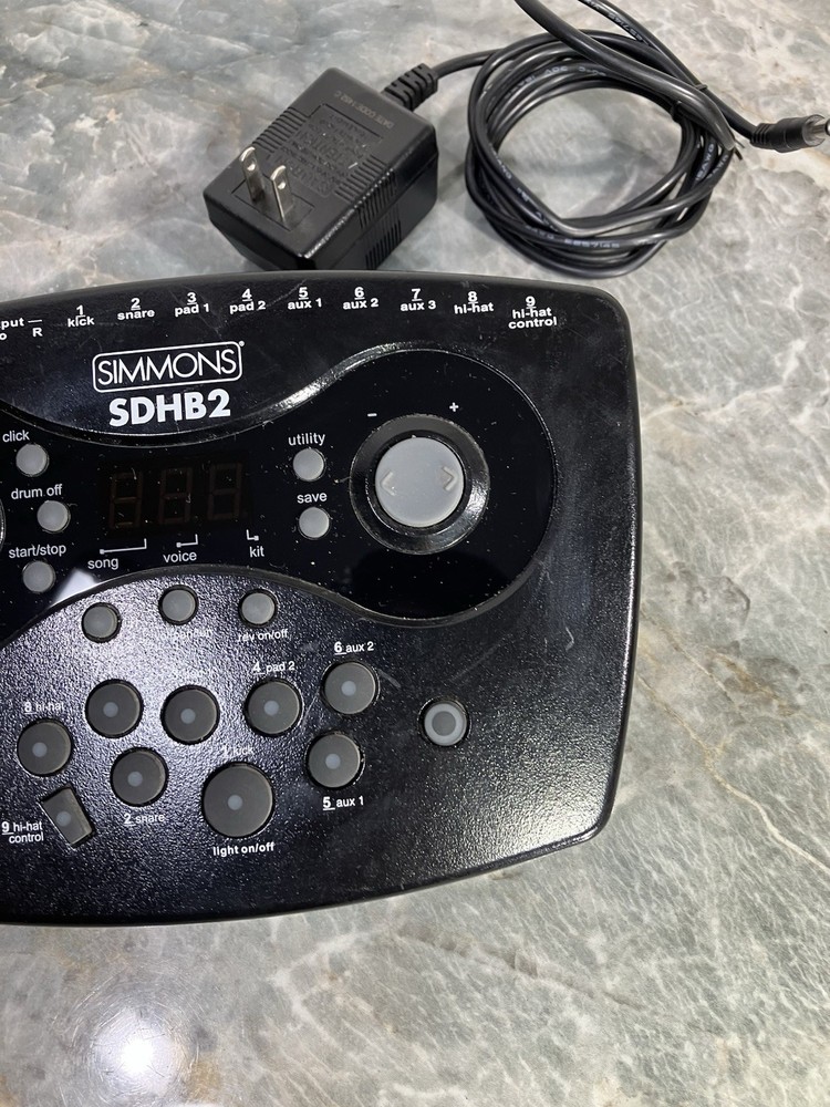 Simmons SDHB2 Drum Module W/ Power Supply TESTED
